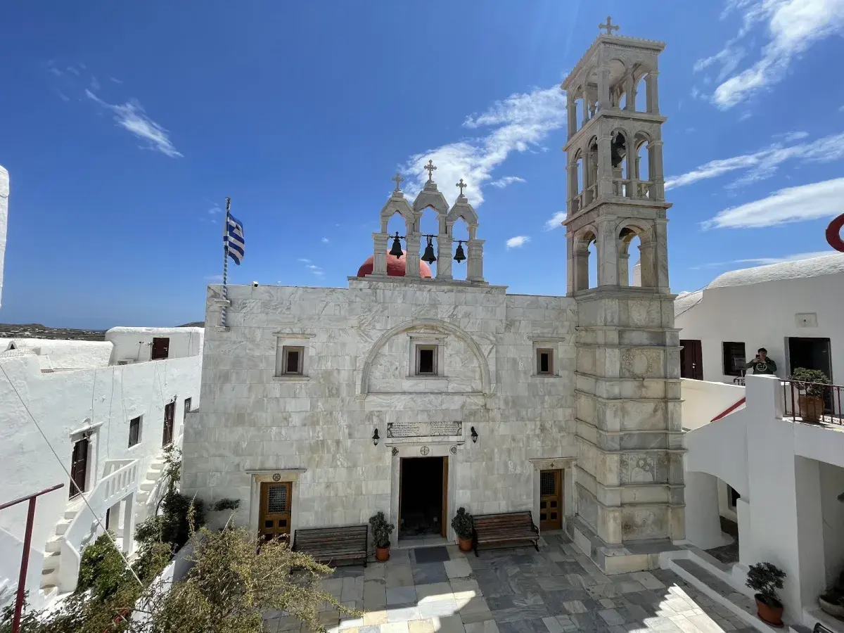 אנו מרה ומנזר פנאגיה טורליאני במיקונוס - תמונה מדויקת של האטרקציה